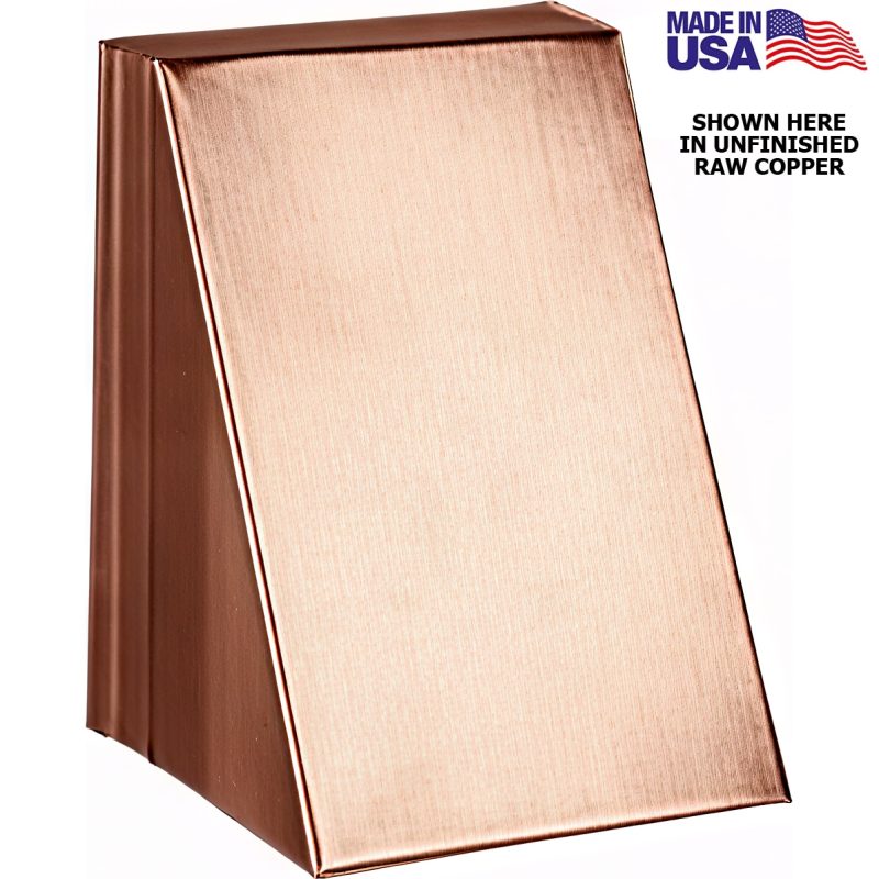 Best Landscape Deck Light - Step Light - Surface Mount - Triangle I Style USA Made - Raw Copper