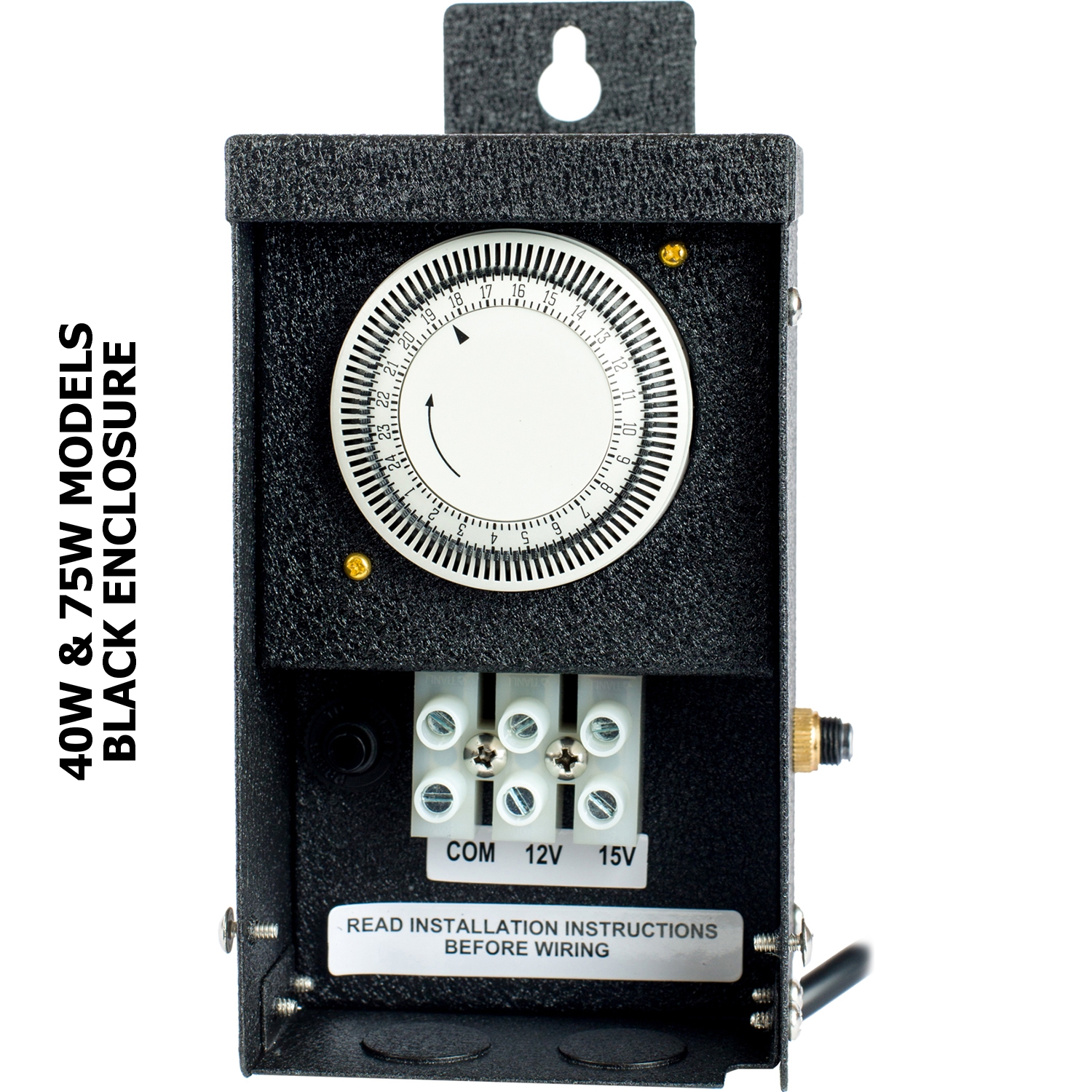 Outdoor Transformer AC Low Voltage, Photocell Timer