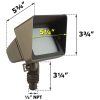flood-light-cast-brass-led-big-jake-dimensions Best Landscape Flood Light - Wall Washer - Up Light - Big Jake -Dimensions