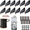 Best Landscape 12-Light Spot Light Kit - Patriot Brass - Black Finish