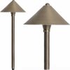 path-light-cast-brass-led-luna-flores Best Landscape Path Light - Luna Flores