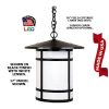 120V/12V LED Oakhurst Contempo Style Hanging Light (17" Width)