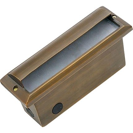 7600 Low Voltage Recessed Step Light, Bead Blasted Bronze