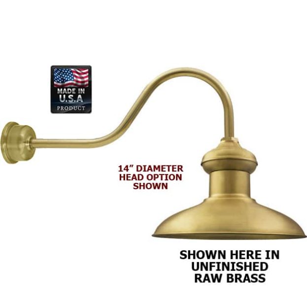 Contempo Hat Gooseneck LED Wall / Sign Light (12", 14" or 16" Head, 120V/12V)