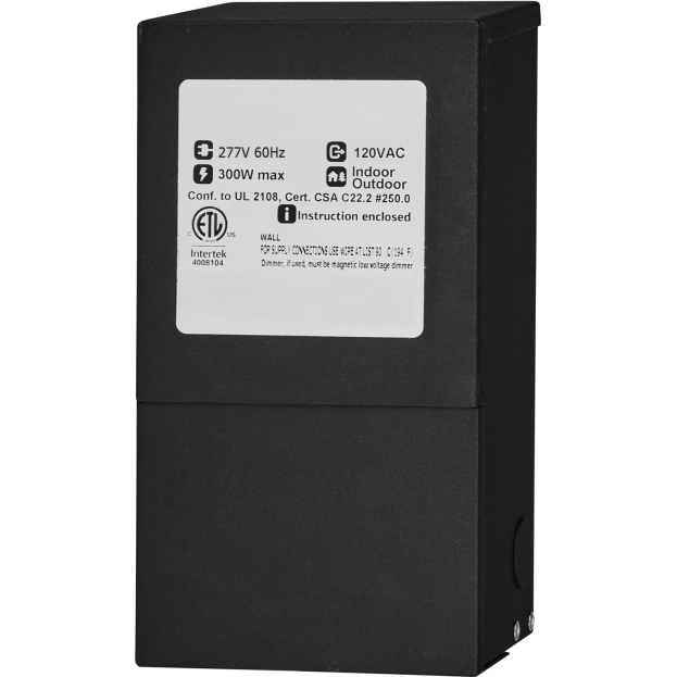 277VAC - 120VAC 300 Watt Max Step Down Transfomer - Shop c2clights.com