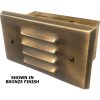 step-light-recessed-brass-led-little-rex-louvered Best Landscape Step Light - Deck Light - Recessed Mount - Brass Big Rex Louvered