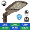 Valtech LED Pole / Parking Lot / Area Flood Light, 100 Watts, DLC Premium