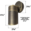 wall-mount-downlight-single-head-brass-adjustable-bronze-dimensions