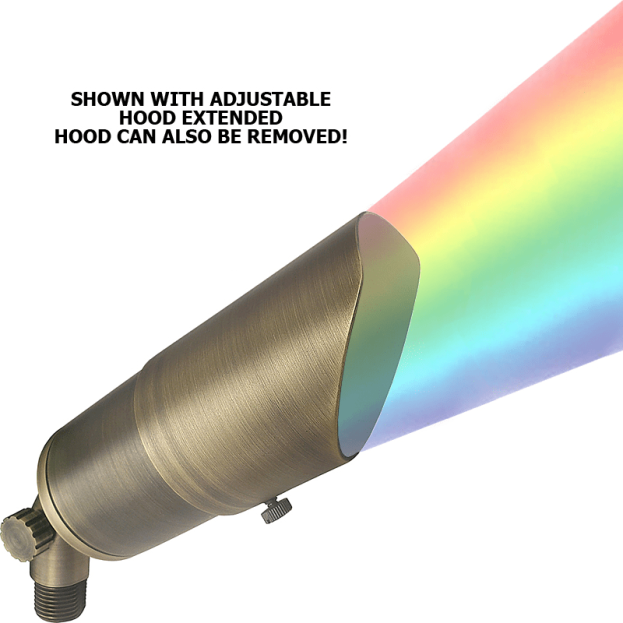 Superchip Big Boss Cast Brass Color-Changing LED Spotlight - Shop C2CLights.com