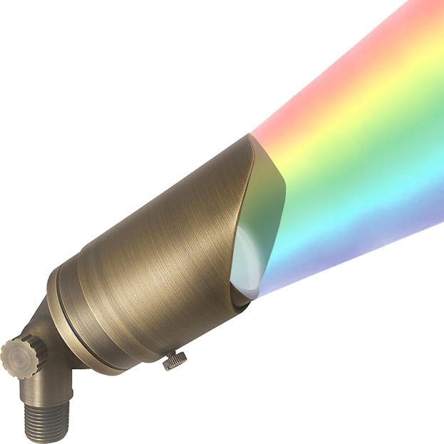 Superchip Big Boss Cast Brass Color-Changing LED Spotlight - Shop C2CLights.com