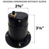 Housing Depth Dimensions without Sleeve - Well Lights