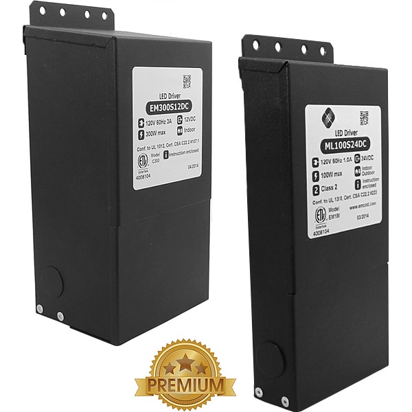 Magnetic 12VDC or 24VDC Premium Indoor / Outdoor LED Transformers, 10W to 600W, Dimmable! - C2C ...