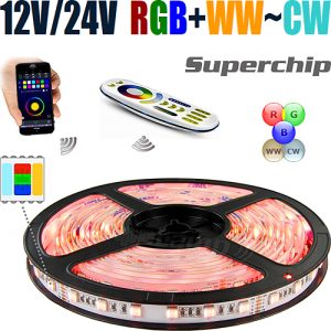 Superchip™ Exclusive Syncable Color-Changing LED Tape Light RGB+W (2700K~6500K) 12V & 24V