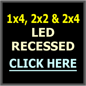 LED Troffers, Flat Panels, Center Basket Lights - 1X4, 2X2, 2X4