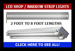 LED Linear Narrow Strip Light / Shop Light Fixtures