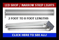 LED Linear Narrow Strip Light / Shop Light Fixtures