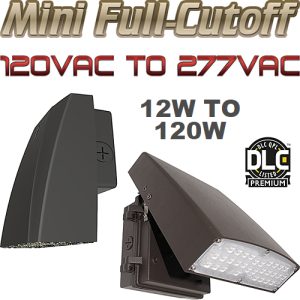 Mini Full-Cutoff LED Wall Packs, Classic & Contempo