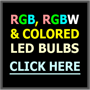 RGB, RGBW Color-Changing & Single Colored LED Bulbs, 12 Volt & 120 Volt