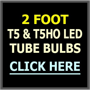 2 Foot LED T5 & T5HO Tubes, Bypass Ballast & Ballast Compatible