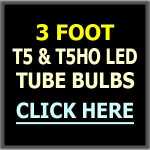 3 Foot LED T5 & T5HO Tubes, Bypass Ballast & Ballast Compatible