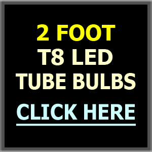2 Foot LED T8 Tubes, Bypass Ballast & Ballast Compatible