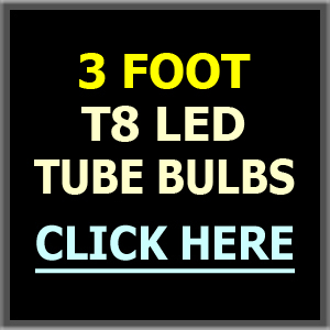 3 Foot LED T8 Tubes, Bypass Ballast & Ballast Compatible