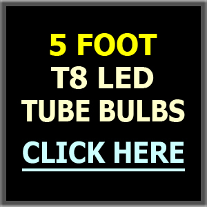 5 Foot LED T8 Tubes, Bypass Ballast & Ballast Compatible