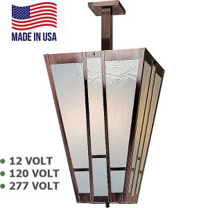 Outdoor Lantern Style LED Ceiling Lights - Made In USA