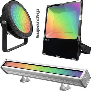 Superchip™ Exclusive Syncable Color-Changing LED Flood, Spot & Wall Washer Lights