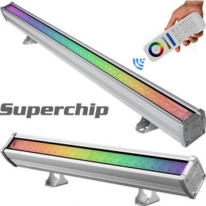 LED Wall Washers - 16 Million Color-Changing + White CCT