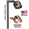 path-light-cast-brass-led-big-eagle-1-head Best Landscape Path Light - Big Eagle One Head Adjustable