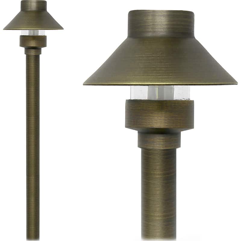 Kirkwood mini brass path light - Shop c2clights.com.