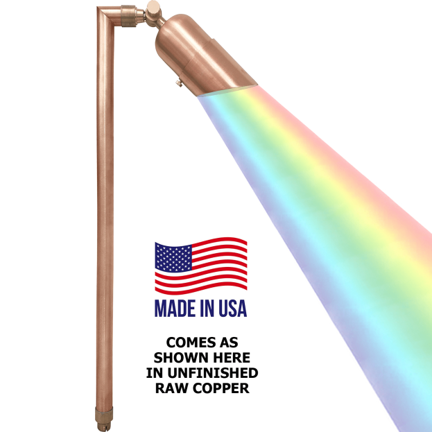 Best Landscape Adjustable Path Light - SuperChip Patriot One Head Copper