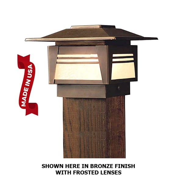 Orient Craftsman Post Cap (For 3.5″ – 4″ Posts) - Shop C2CLights.com.