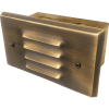 small-louvered-face-superchip-little-rex-step-light-bronze-1 Superchip Little Rex Small Louvered Face RGBW Brass Step Light - Bronze Finish - Shop C2CLights.com.