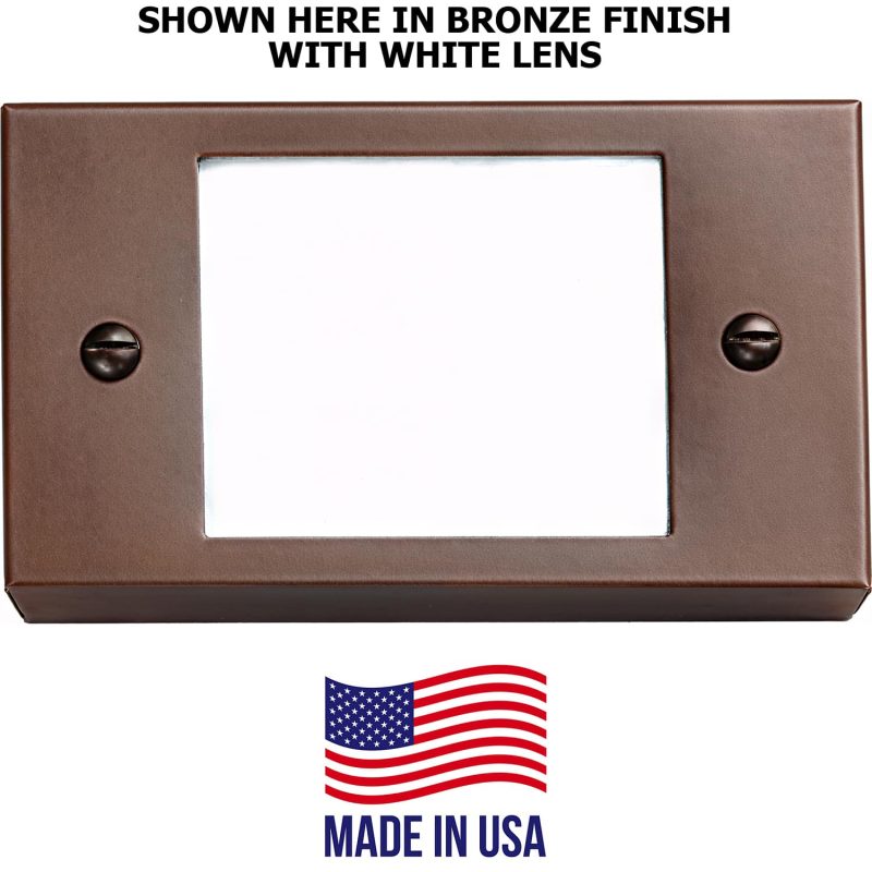 Small Open Face Surface Mount Step Light - Shop C2CLights.com. 
