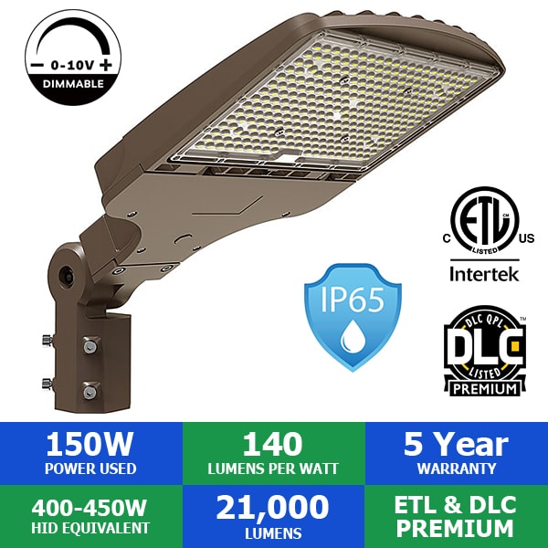 150 Watt Valtech Series LED Area / Parking Lot Flood Light - Shop C2CLights.com.