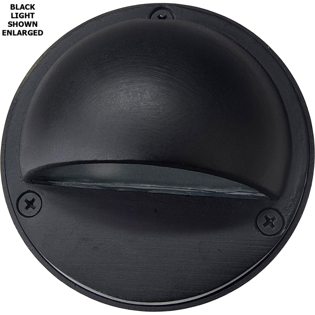 Best Landscape Deck Light Kit - Half Moon Cast Brass - Black Enlarged