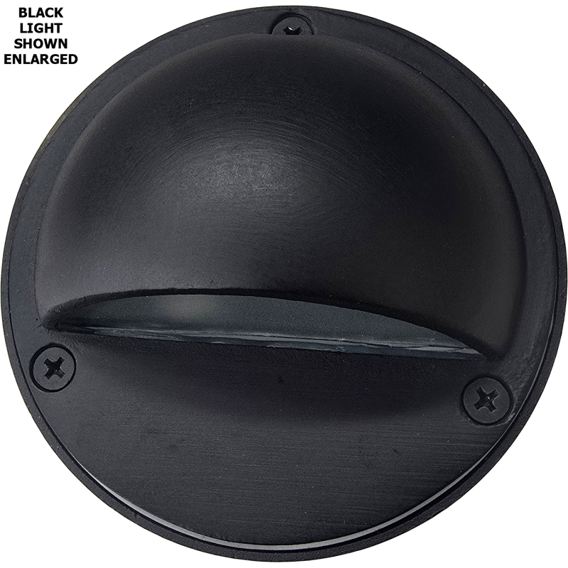 Best Landscape Deck Light Kit - Half Moon Cast Brass - Black Enlarged