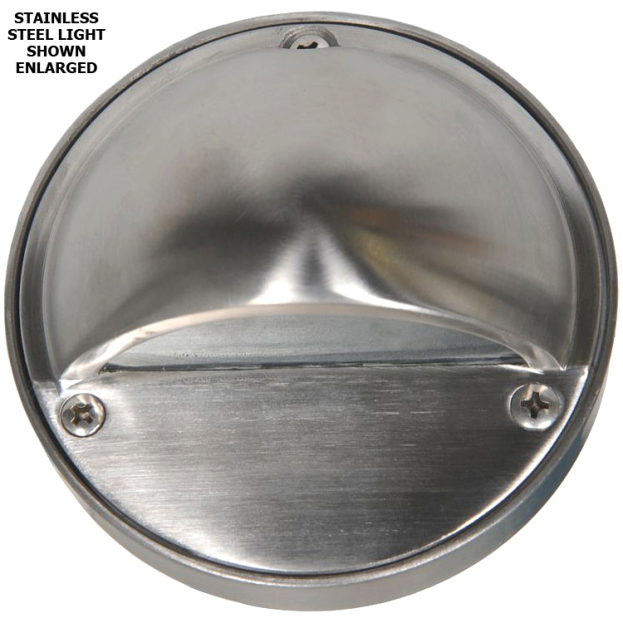 Best Landscape Deck Light Kit - Half Moon Cast Brass - Stainless Steel Enlarged