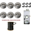 Best Landscape 6-Light Deck Light Kit - Half Moon Cast Brass - Stainless Steel Finish