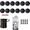 Best Landscape 12-Light Deck Light Kit - Half Moon Cast Brass - Black Finish