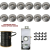 Best Landscape 12-Light Deck Light Kit - Half Moon Cast Brass - Stainless Steel FInish