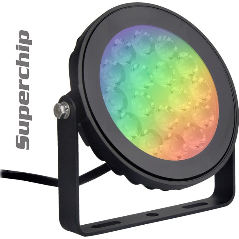 9 Watt Superchip RGBW LED Spotlight - Shop C2CLights.com. 