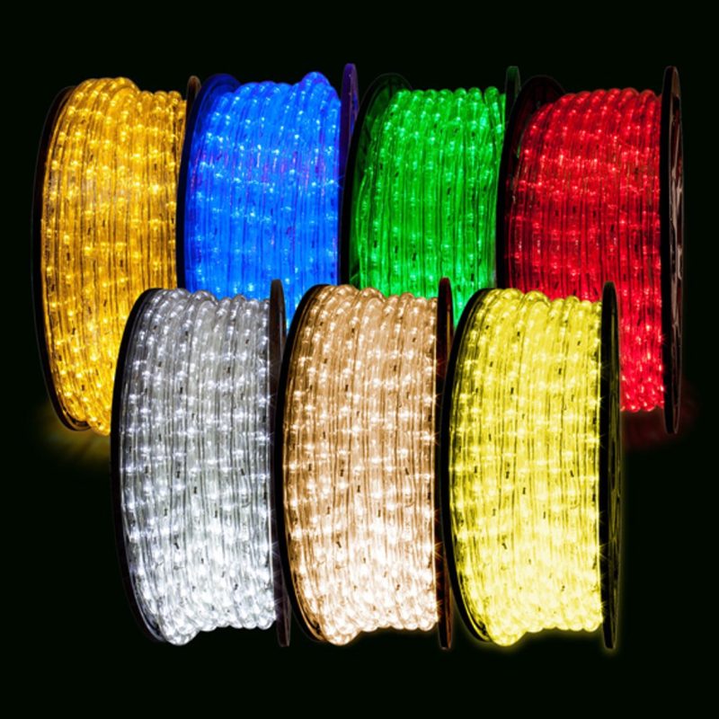 LED Rope Light – 150 foot spool – 120V 2-wire - Shop C2CLights.com. 