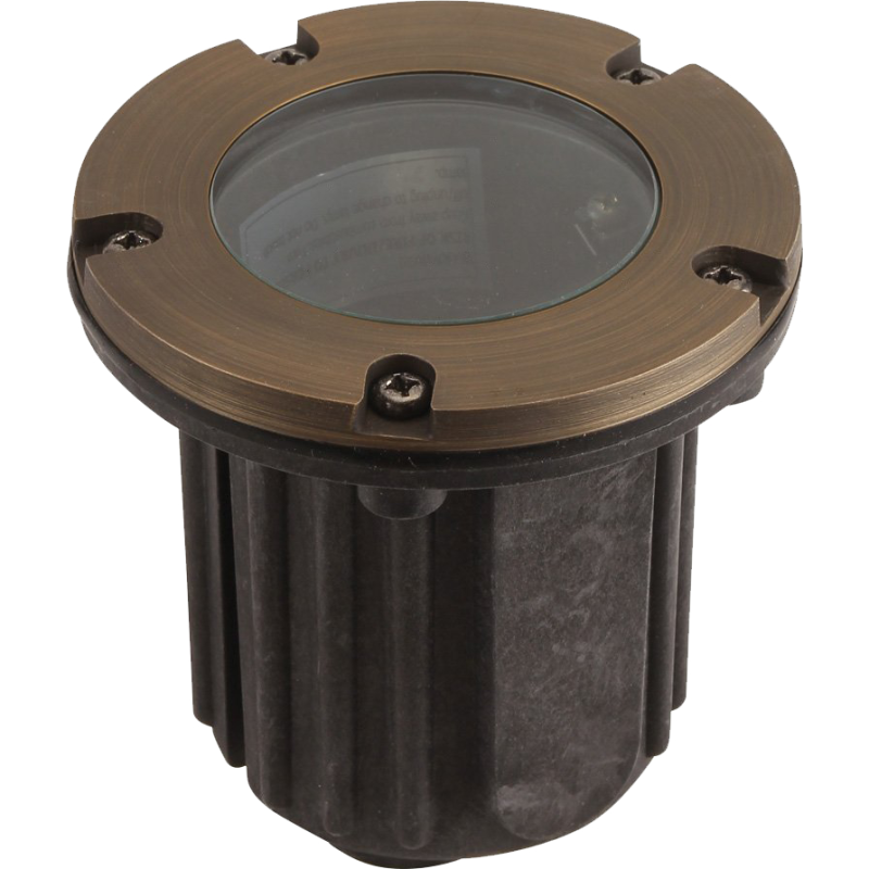 Little Mike Adjustable Brass Open Face Well Light - Shop C2CLights.com.