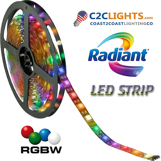 12V/24V 4.4 Watt / Foot RGBW LED Strip - Shop C2CLights.com.