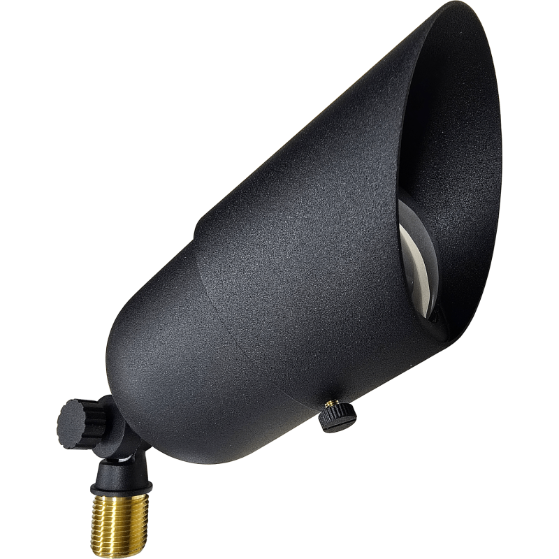 Patriot Solid Brass Black Spotlight - Shop C2CLights.com.