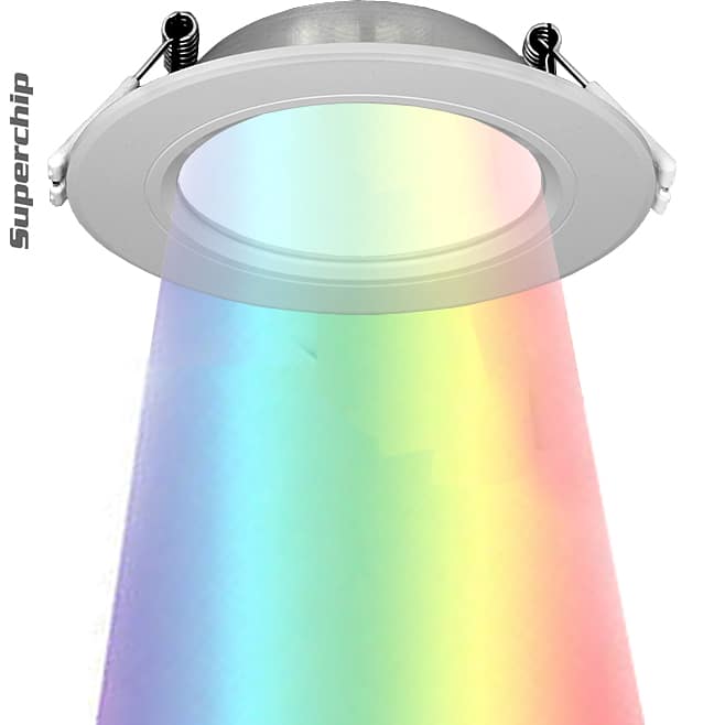 Superchip™ Exclusive LED Syncable ColorChanging Recessed Lights C2C