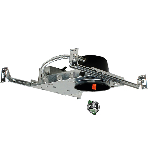 4" New Work Housing For 4" LED Retrofit Modules, Standard or Shallow Height (IC Rated)